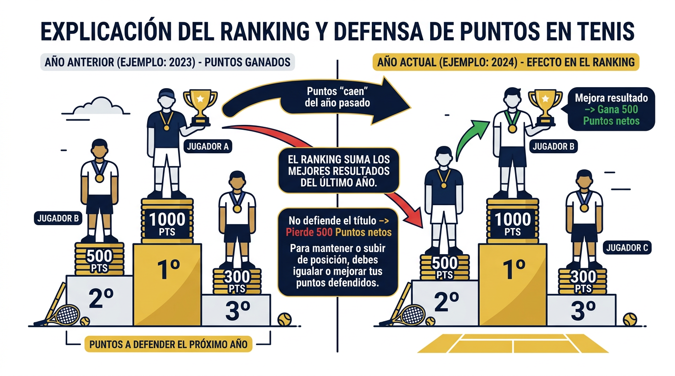 Defensa de puntos y ranking en el circuito